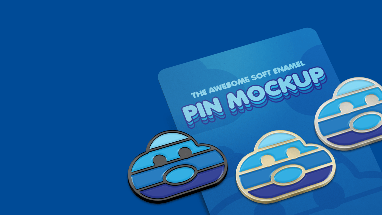 Enamel Pin Mockup